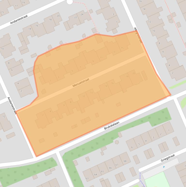 Kaart van postcodegebied 5802GC.