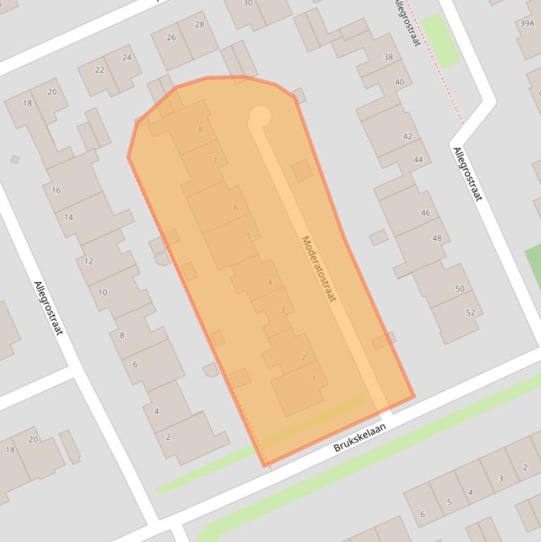 Kaart van postcodegebied 5802GJ.