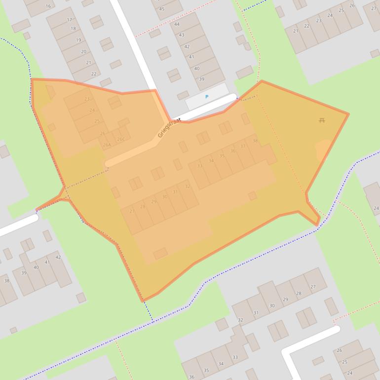 Kaart van postcodegebied 5802HH.