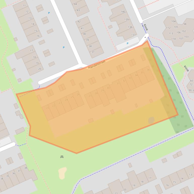Kaart van postcodegebied 5802HM.