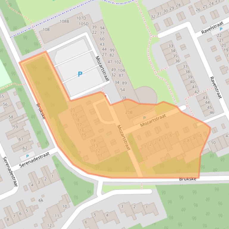 Kaart van postcodegebied 5802HP.