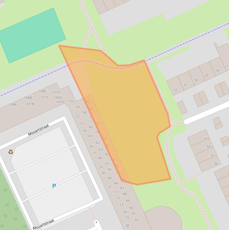 Kaart van postcodegebied 5802HW.