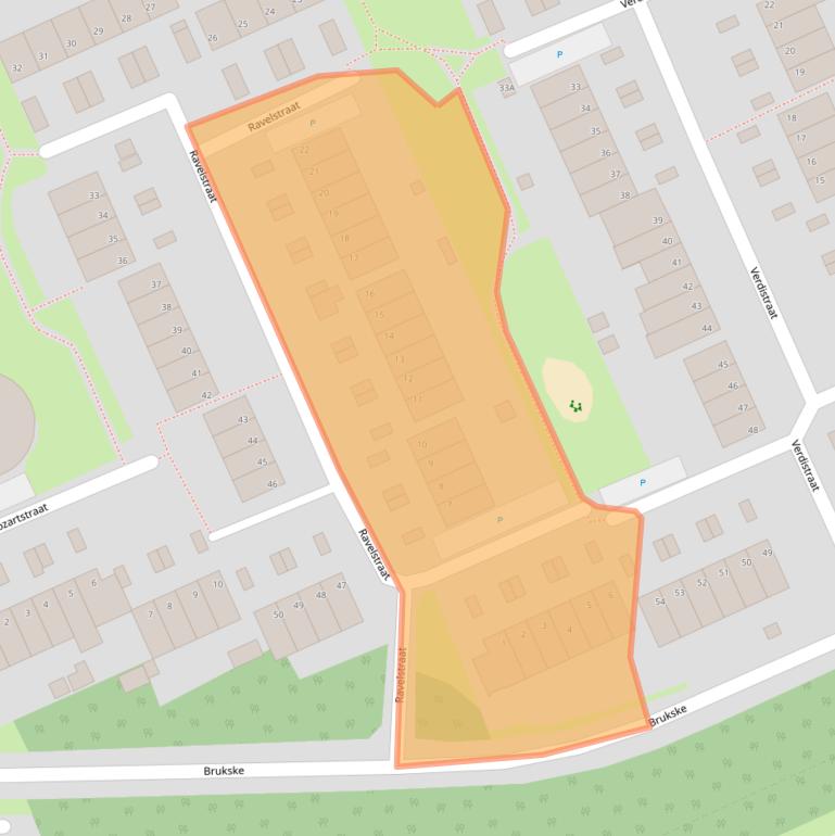 Kaart van postcodegebied 5802JA.