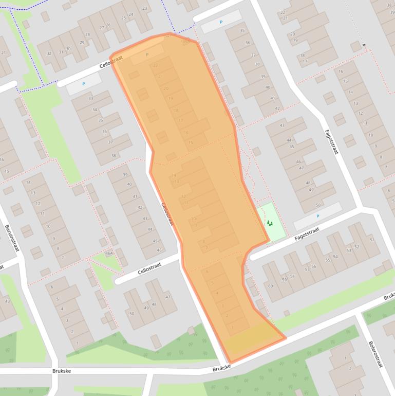 Kaart van postcodegebied 5802KA.