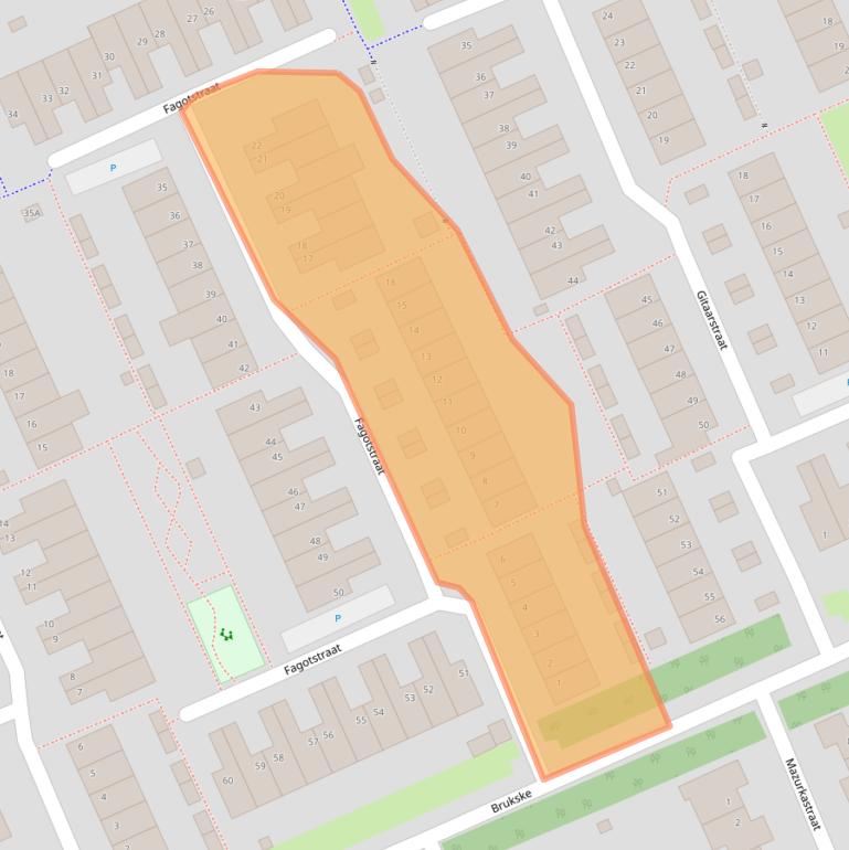 Kaart van postcodegebied 5802KD.