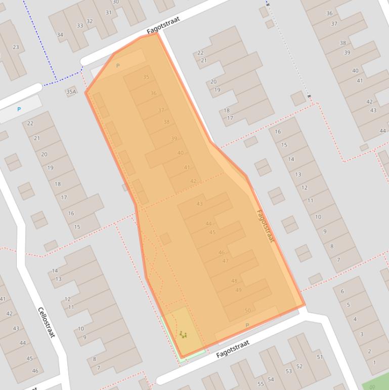 Kaart van postcodegebied 5802KG.