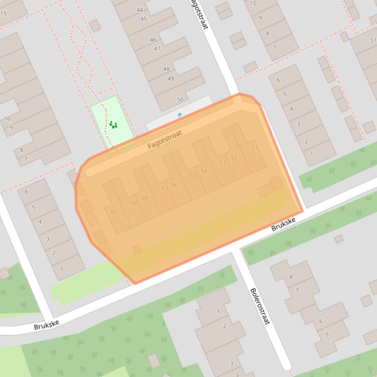 Kaart van postcodegebied 5802KH.