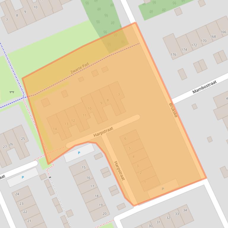 Kaart van postcodegebied 5802KM.