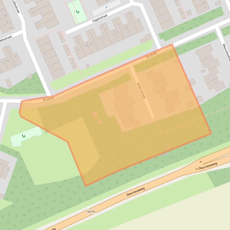 Kaart van postcodegebied 5802KP.