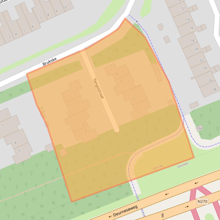 Kaart van postcodegebied 5802KS.