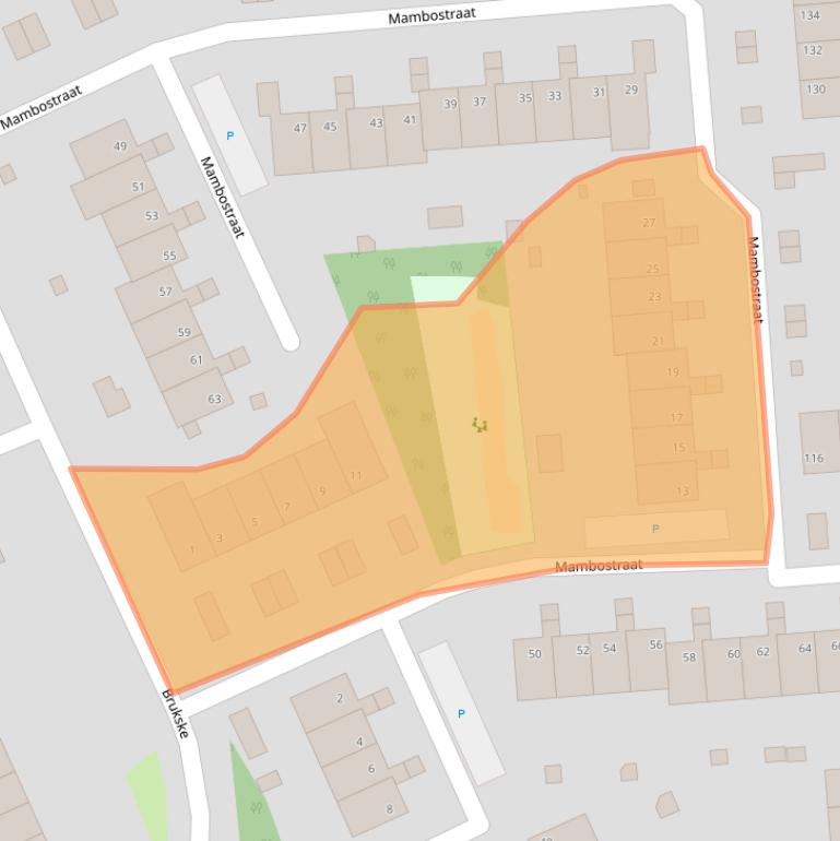 Kaart van postcodegebied 5802LA.