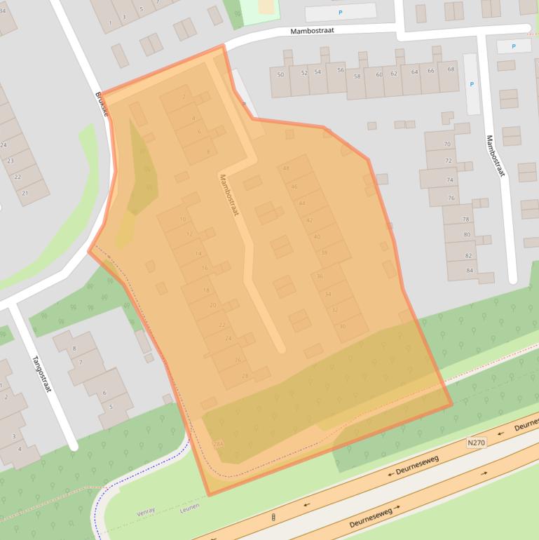 Kaart van postcodegebied 5802LC.