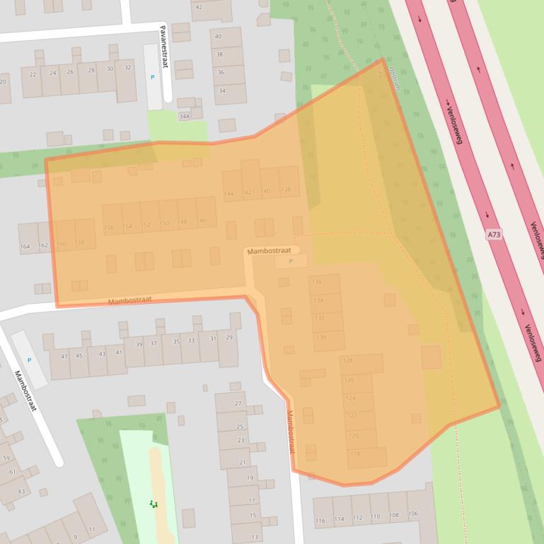 Kaart van postcodegebied 5802LG.