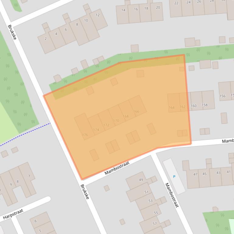 Kaart van postcodegebied 5802LH.