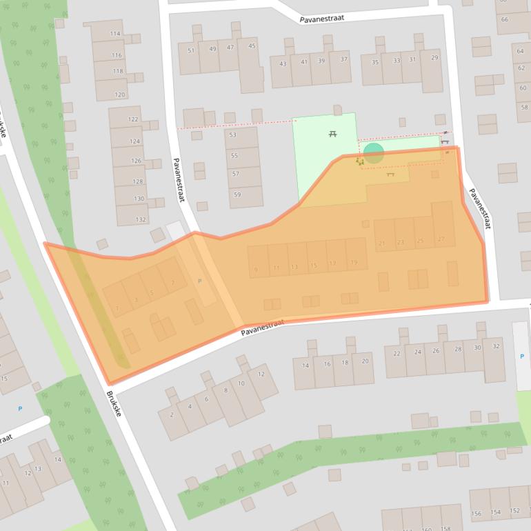 Kaart van postcodegebied 5802LJ.