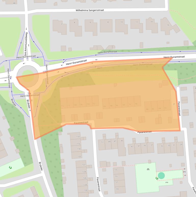 Kaart van postcodegebied 5802LN.