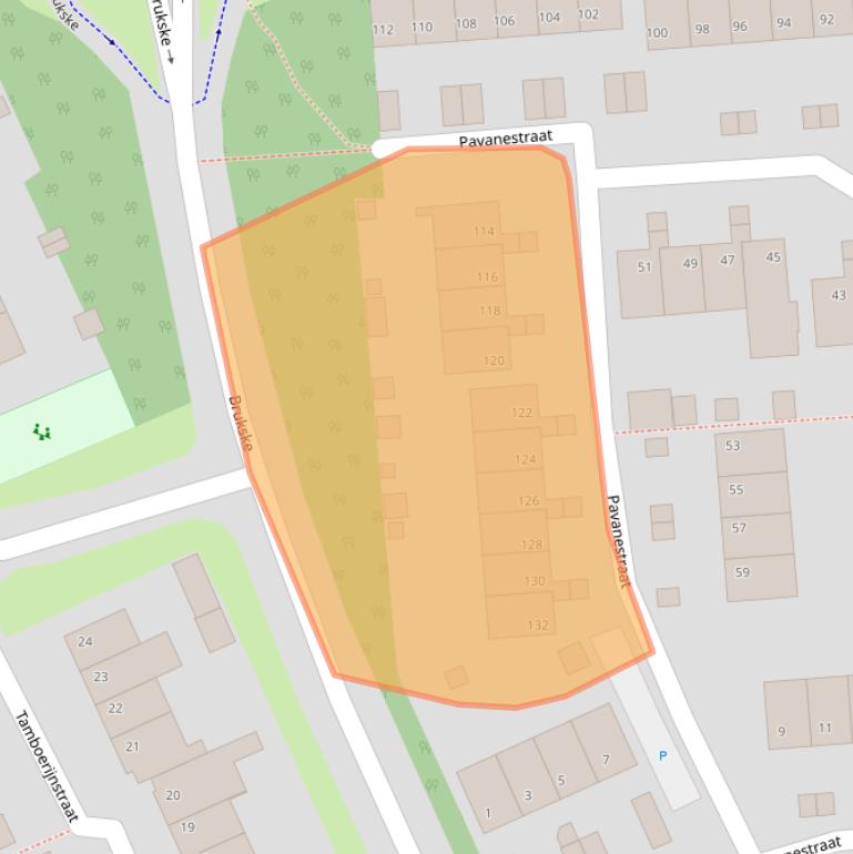 Kaart van postcodegebied 5802LP.