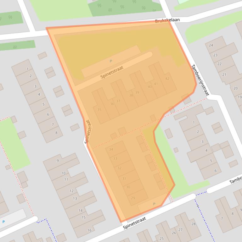 Kaart van postcodegebied 5802LV.