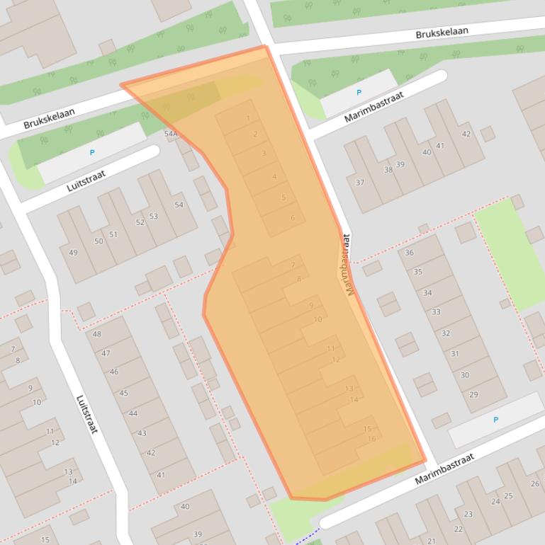 Kaart van postcodegebied 5802LW.