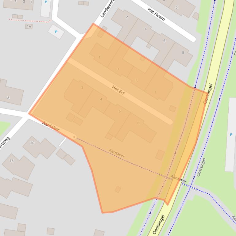 Kaart van postcodegebied 5802MB.