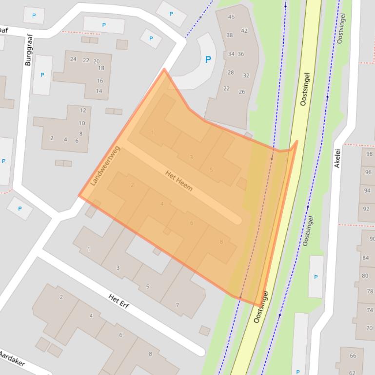 Kaart van postcodegebied 5802MC.