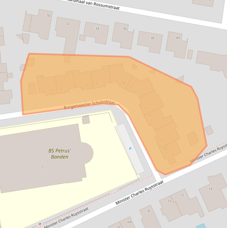 Kaart van postcodegebied 5802ME.