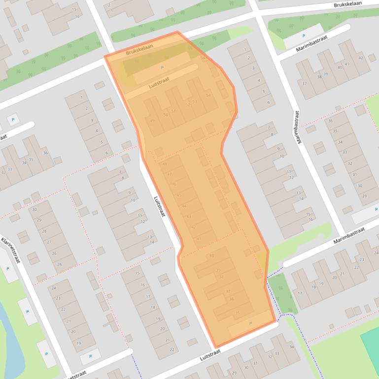 Kaart van postcodegebied 5802NC.