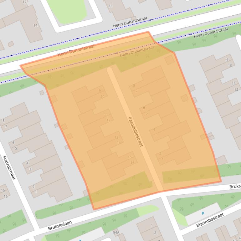 Kaart van postcodegebied 5802NJ.