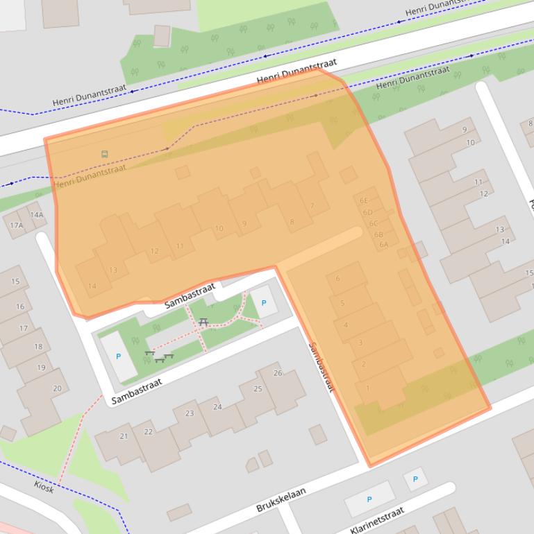 Kaart van postcodegebied 5802NL.