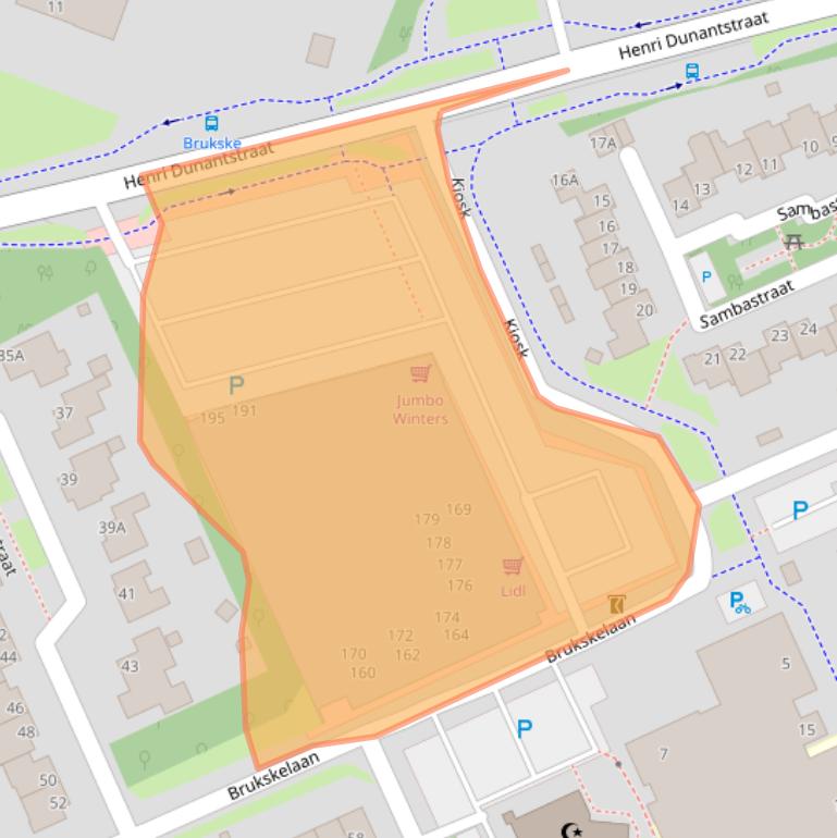 Kaart van postcodegebied 5802NV.