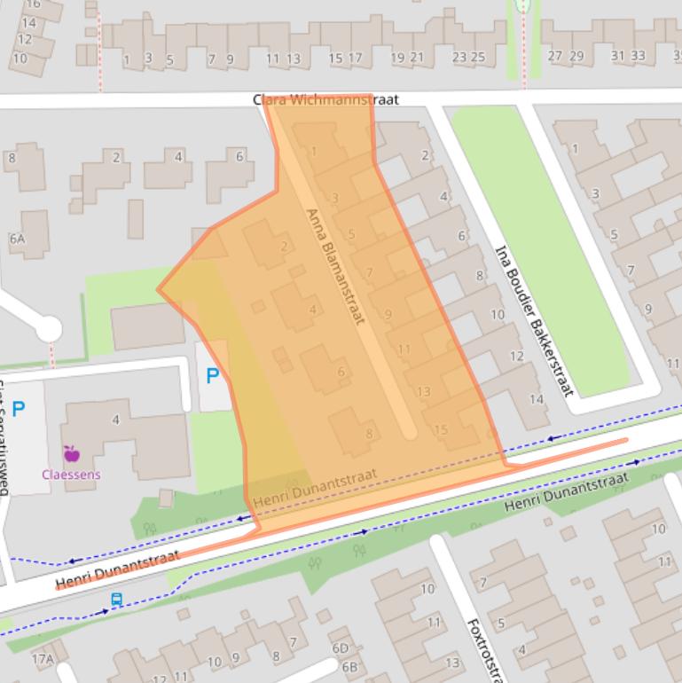 Kaart van postcodegebied 5803AW.