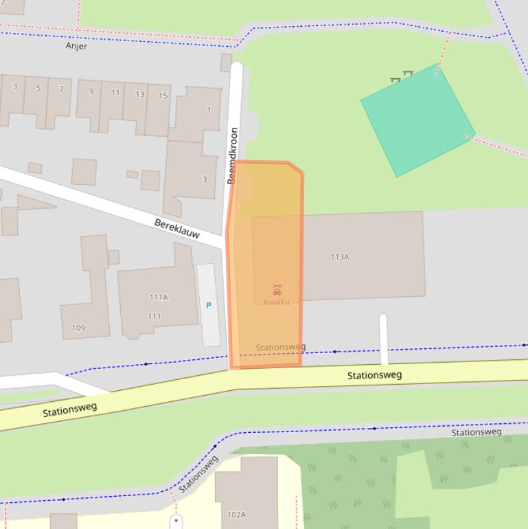 Kaart van postcodegebied 5803DP.