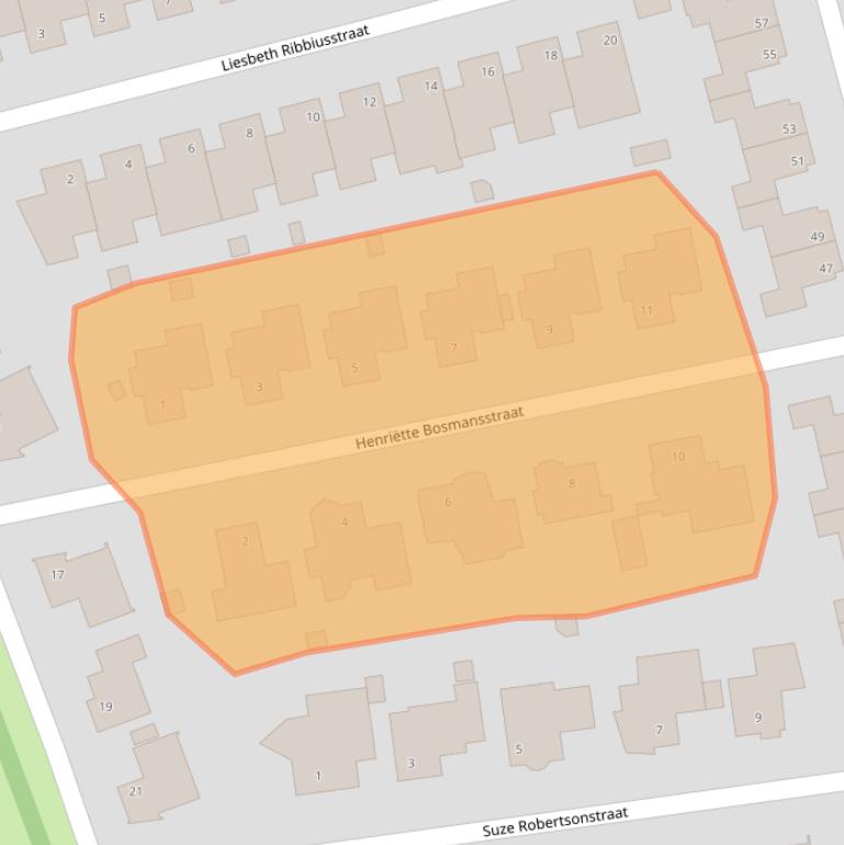Kaart van postcodegebied 5803GN.