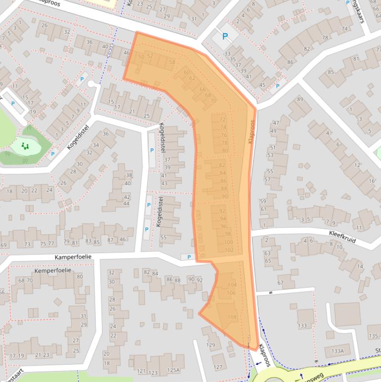 Kaart van postcodegebied 5803HD.