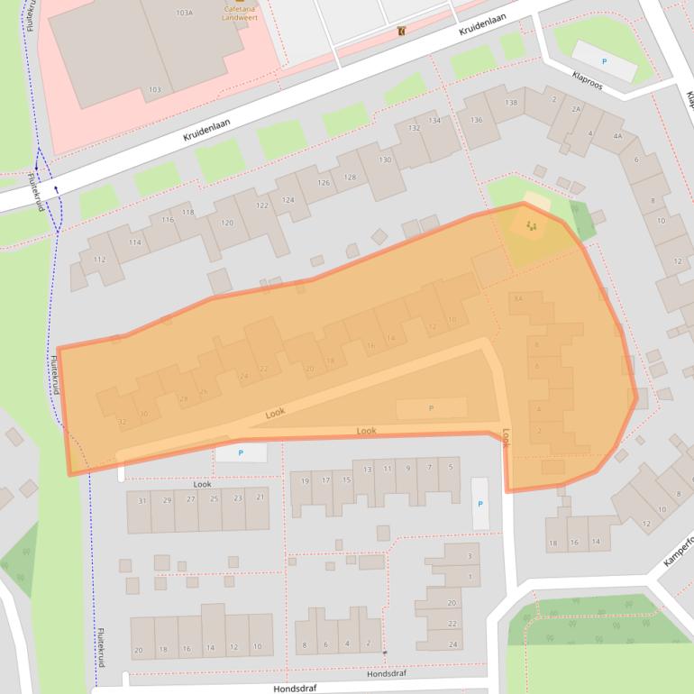 Kaart van postcodegebied 5803HT.