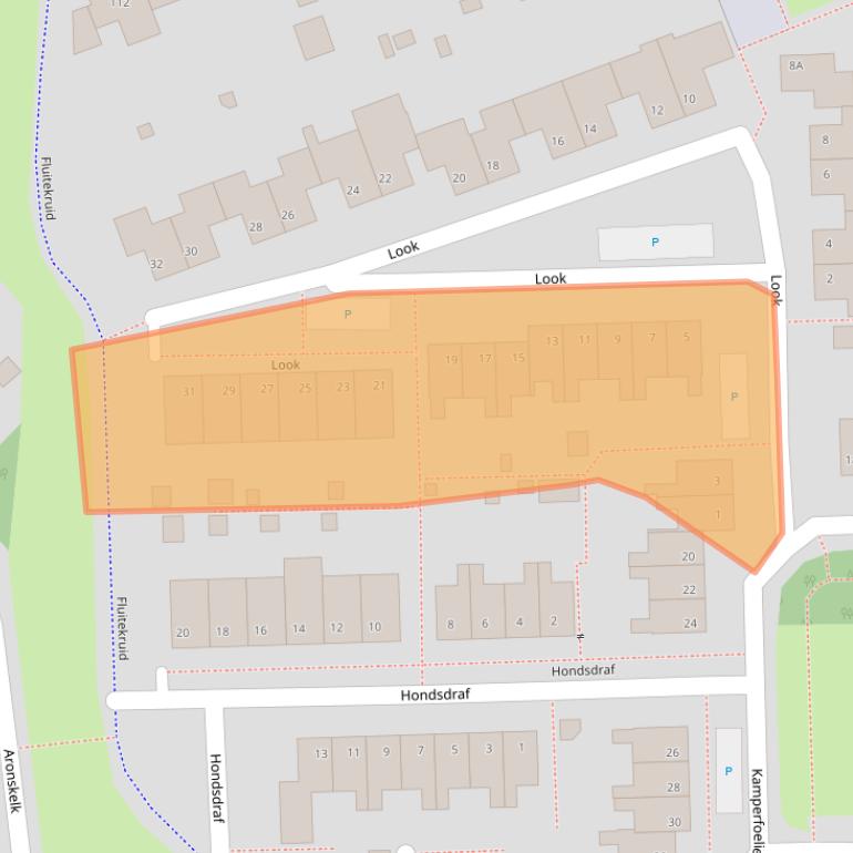 Kaart van postcodegebied 5803HV.