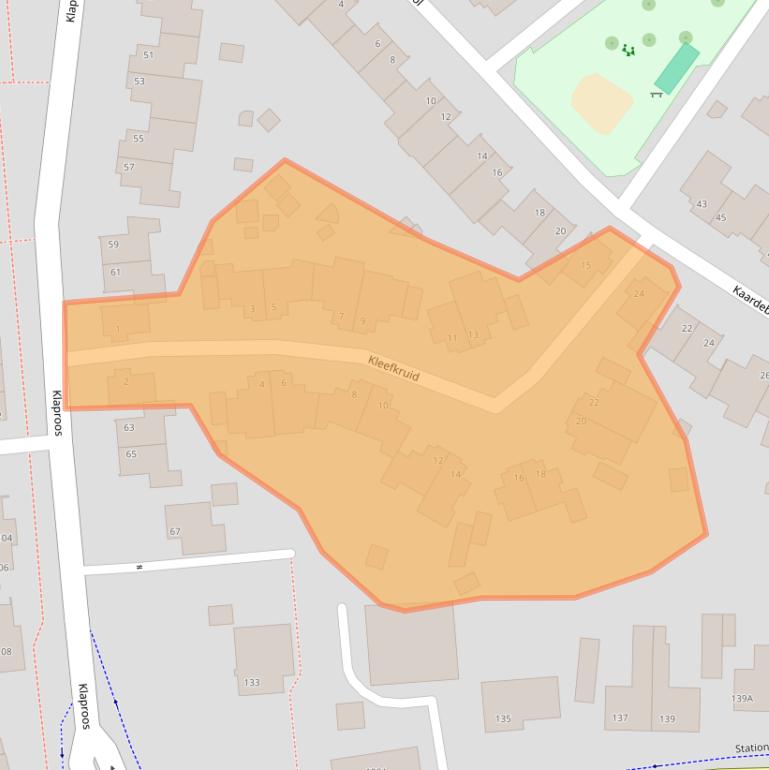 Kaart van postcodegebied 5803JJ.