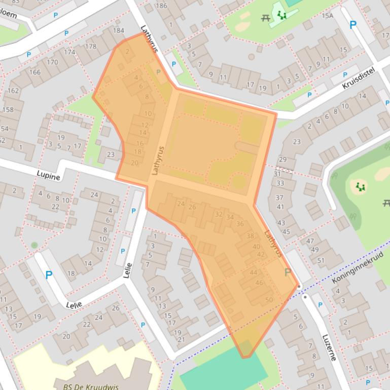 Kaart van postcodegebied 5803JM.
