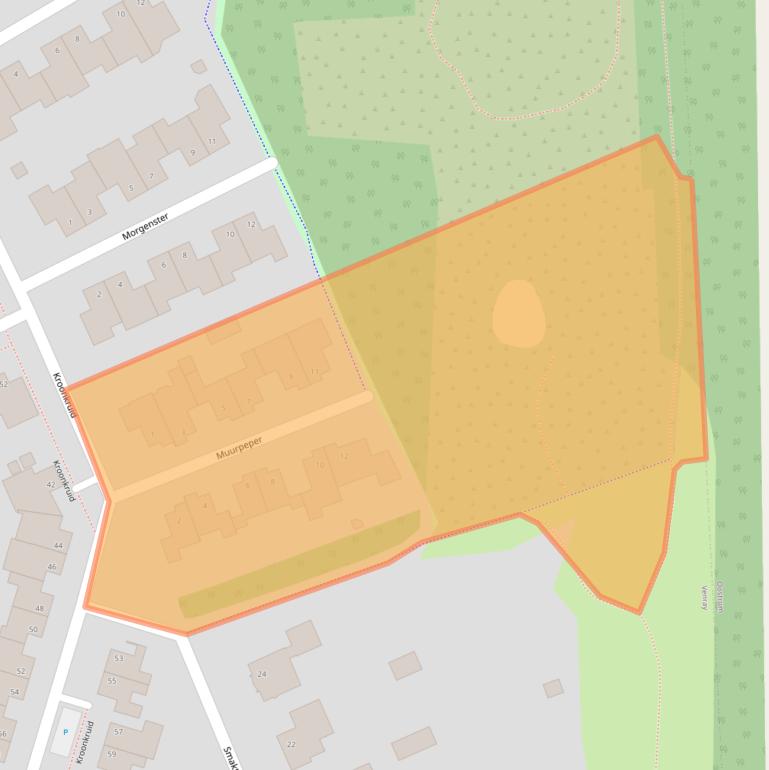 Kaart van postcodegebied 5803LA.