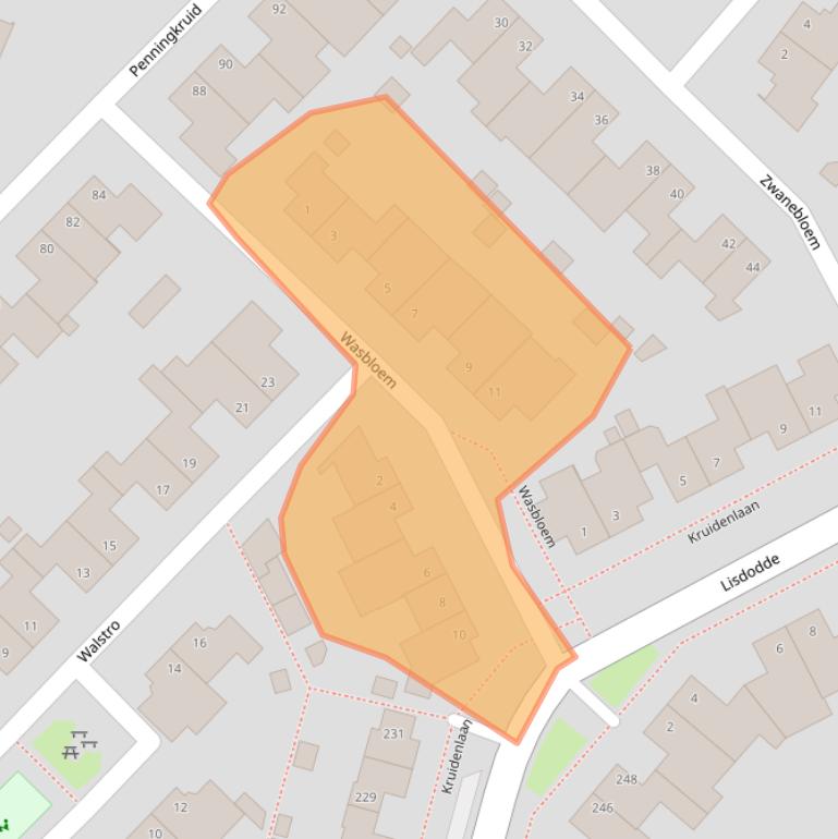 Kaart van postcodegebied 5803LR.