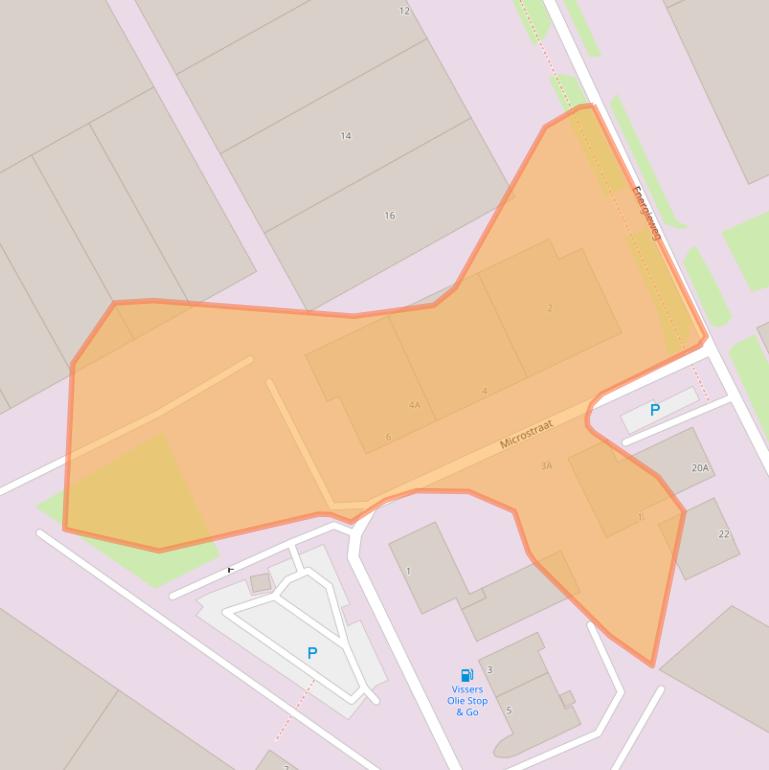 Kaart van postcodegebied 5804CM.