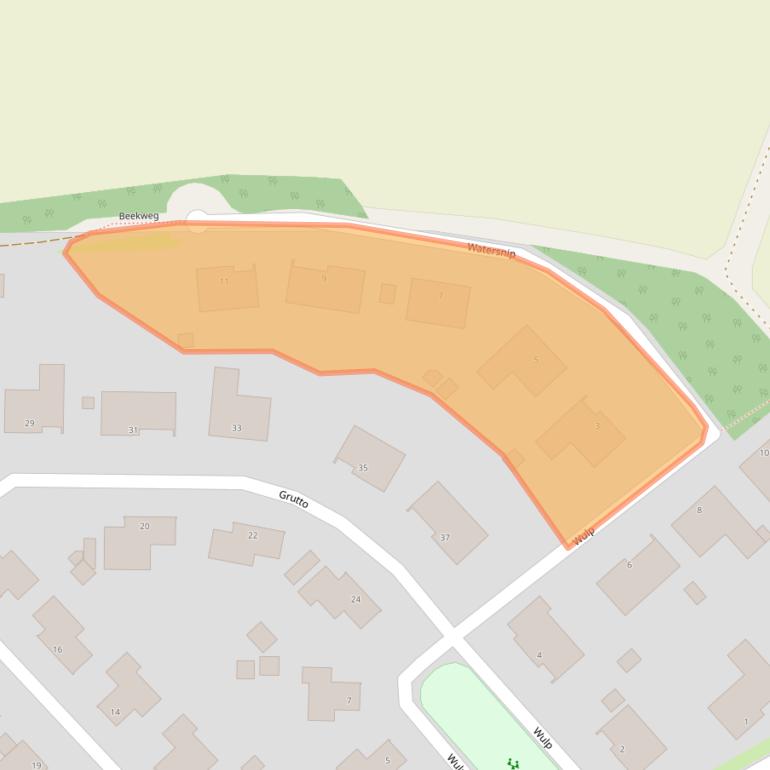 Kaart van postcodegebied 5804VP.