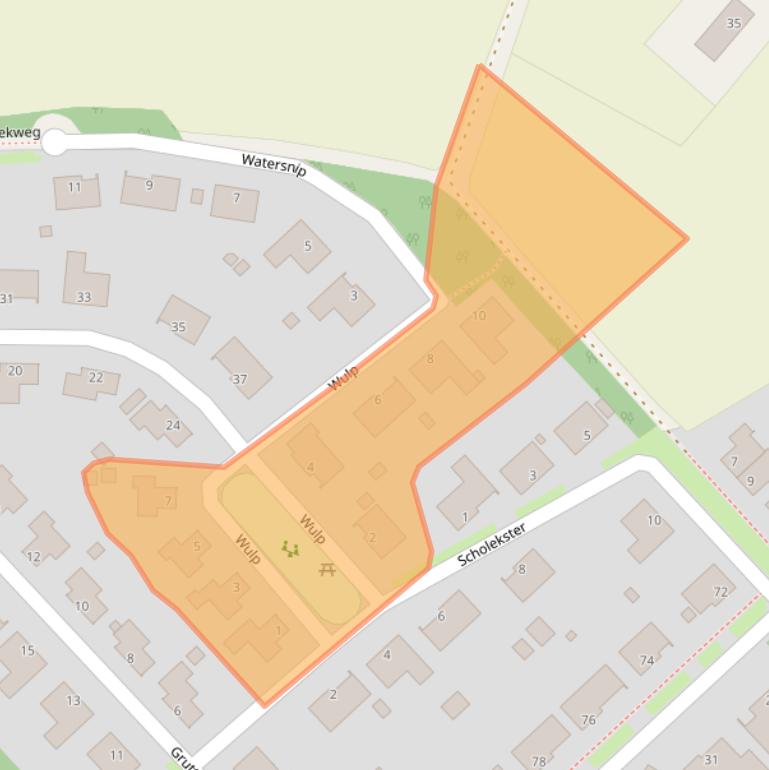 Kaart van postcodegebied 5804VR.