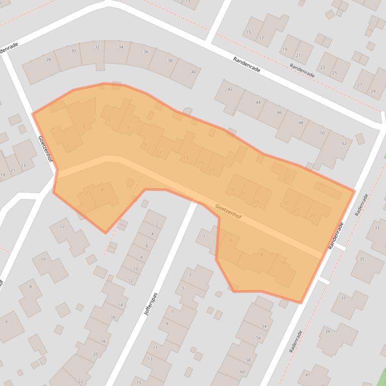 Kaart van postcodegebied 5807CC.