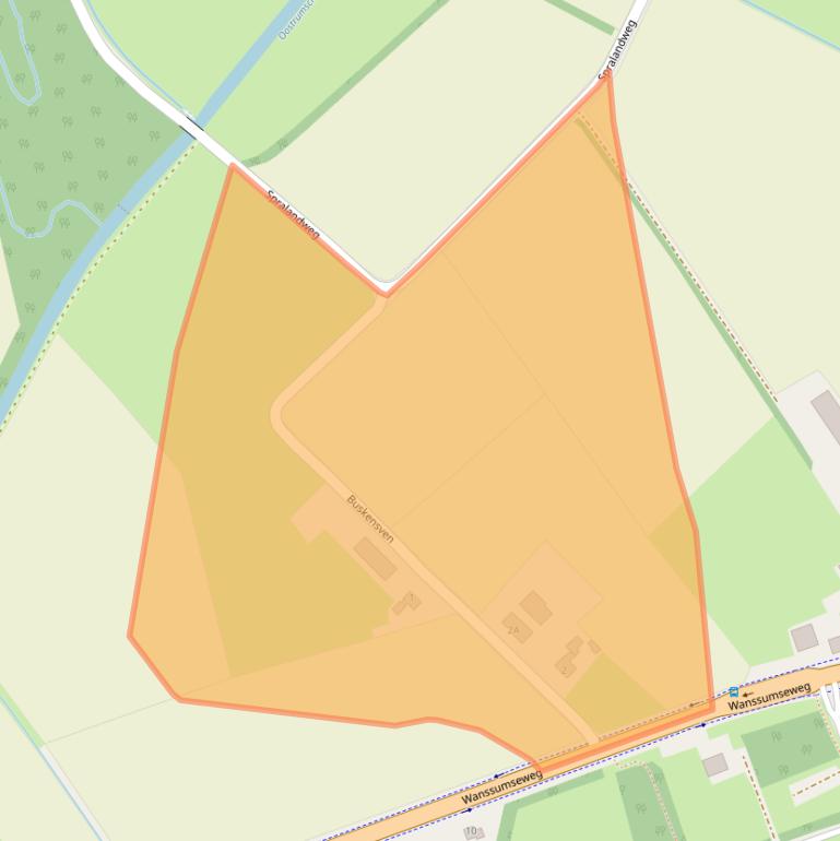 Kaart van postcodegebied 5807EC.