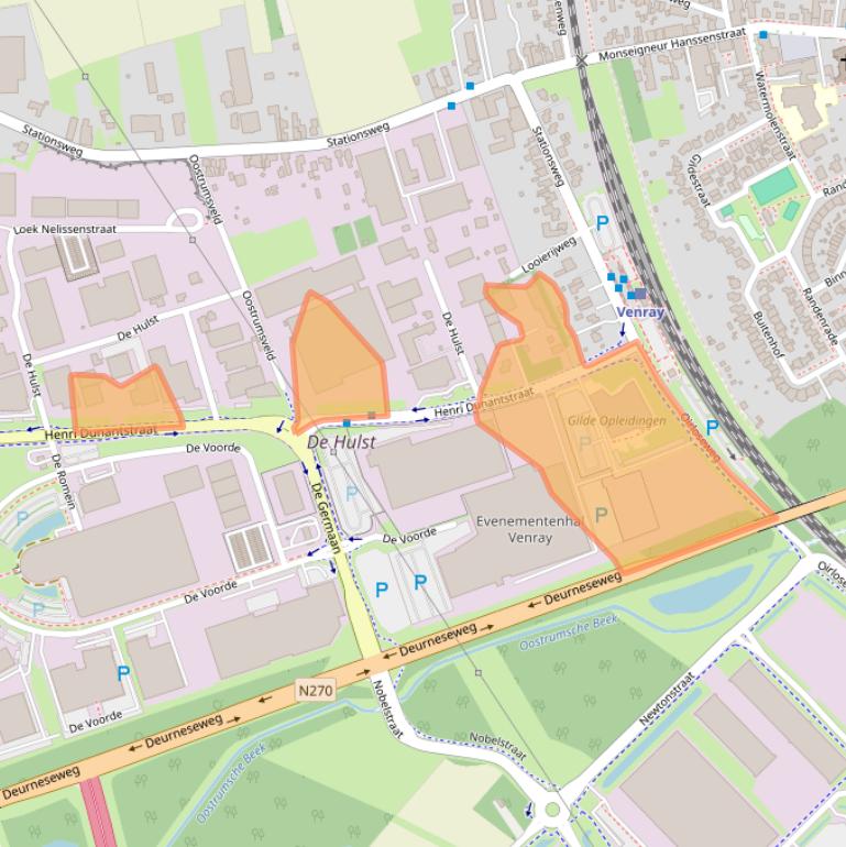 Kaart van postcodegebied 5807ES.