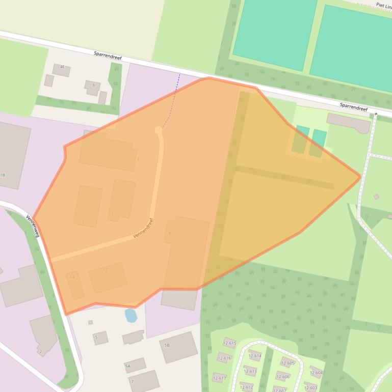 Kaart van postcodegebied 5807EV.