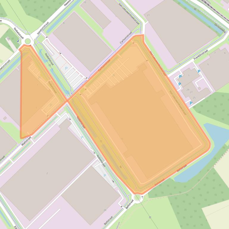 Kaart van postcodegebied 5807GA.