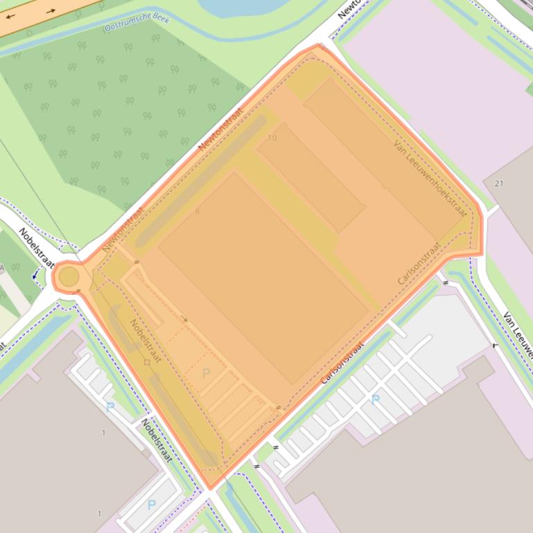 Kaart van postcodegebied 5807GC.