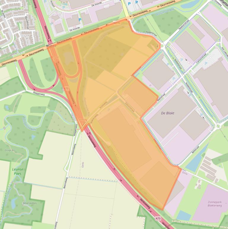 Kaart van postcodegebied 5807GG.